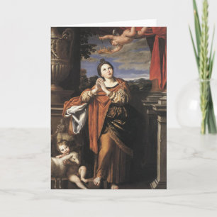 Saint Agnes by Domenichino (C. 1620) Karte