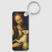 Saint Agnes by Orsola Maddalena Caccia Schlüsselanhänger (Rückseite)