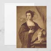 Saint Agnes von Alonso Cano Einladung (Vorne/Hinten)