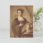 Saint Agnes von Alonso Cano Feiertagskarte (Stehend Vorderseite)