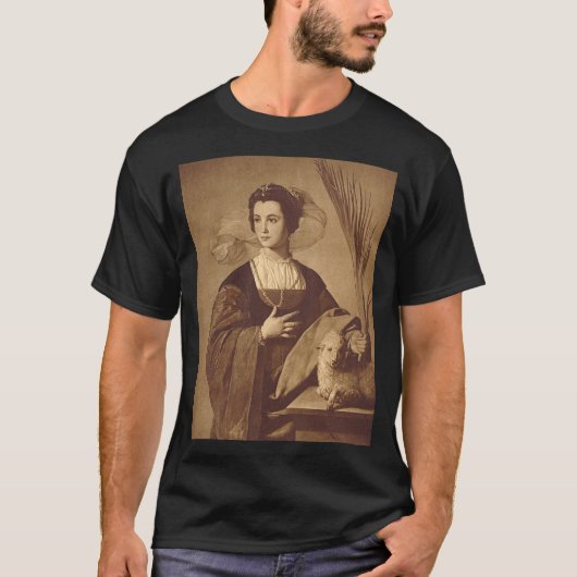 Saint Agnes von Alonso Cano T-Shirt (Vorderseite)