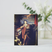 Saint Agnes von Domenichino (c. 1620) Postkarte (Stehend Vorderseite)