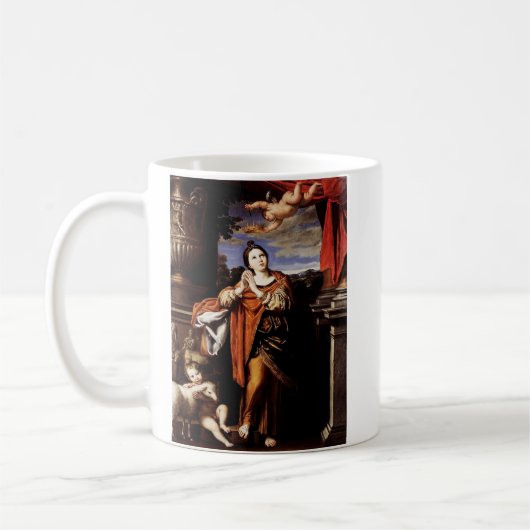 Saint Agnes von Domenico Zampieri Kaffeetasse (Links)
