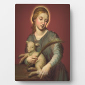 Saint-Agnes von Rom Fotoplatte (Vorderseite)