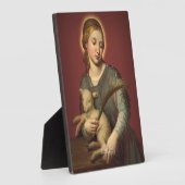 Saint-Agnes von Rom Fotoplatte (Seite)