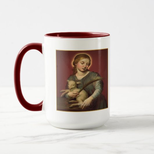 Saint-Agnes von Rom Tasse (Links)