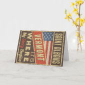 Saint Albans Vermont Karte (Gelbe Blume)