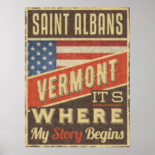Saint Albans Vermont Poster