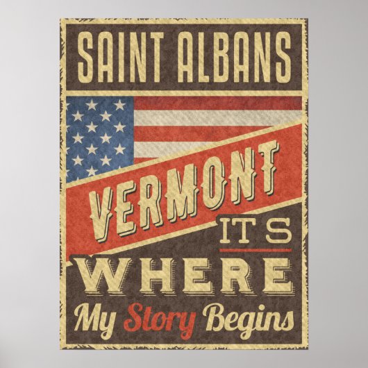 Saint Albans Vermont Poster (Vorne)