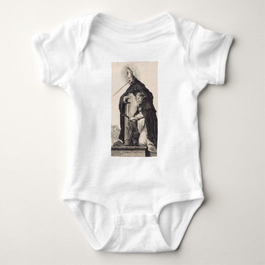 Saint Albert der Große und Heilige Thomas Aquinas Baby Strampler (Vorderseite)