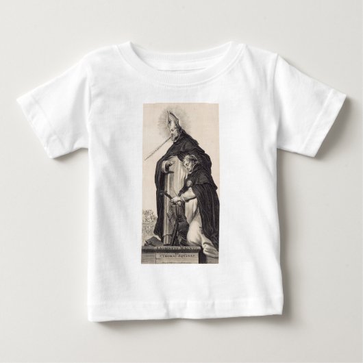 Saint Albert der Große und Heilige Thomas Aquinas Baby T-shirt (Vorderseite)