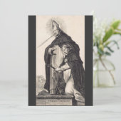 Saint Albert der Große und Heilige Thomas Aquinas Dankeskarte (Stehend Vorderseite)