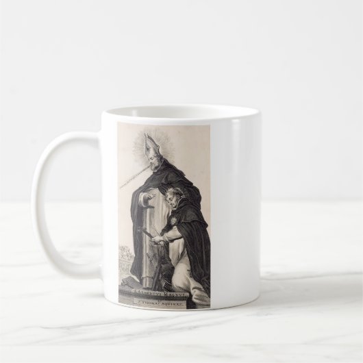 Saint Albert der Große und Heilige Thomas Aquinas Kaffeetasse (Links)