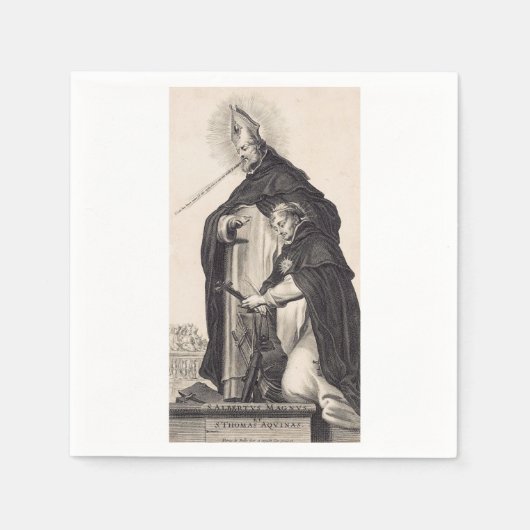 Saint Albert der Große und Heilige Thomas Aquinas Serviette (Vorderseite)