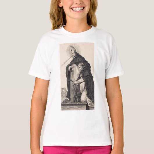 Saint Albert der Große und Heilige Thomas Aquinas T-Shirt (Vorderseite)