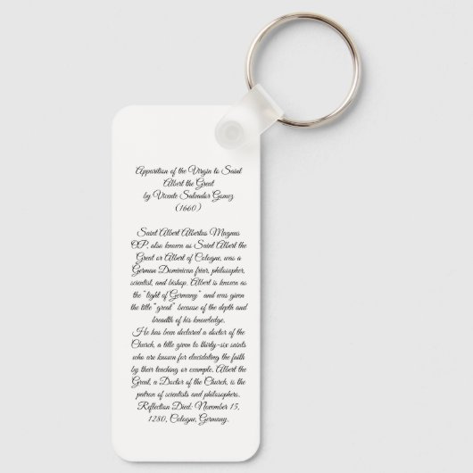 Saint Albert vom Großen Schlüsselanhänger (Rückseite)