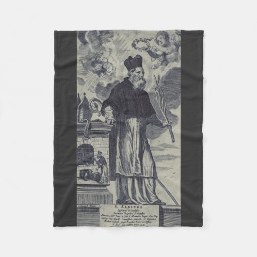 Saint Albinus von Angers Fleecedecke (Vorderseite)