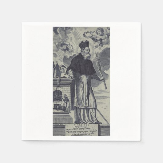 Saint Albinus von Angers Serviette (Vorderseite)
