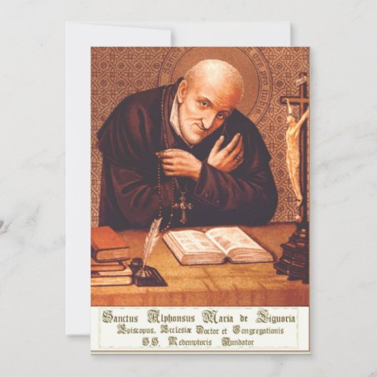 Saint Alphonsus Liguori Dankeskarte (Vorderseite)