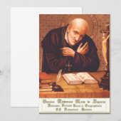Saint Alphonsus Liguori Dankeskarte (Vorne/Hinten)