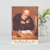 Saint Alphonsus Liguori Einladung (Stehend Vorderseite)