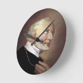 Saint Alphonsus Liguori Runde Wanduhr (Winkel)