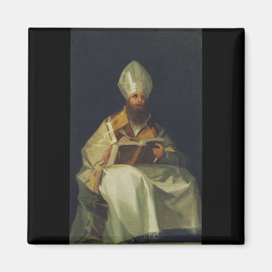 Saint Ambrose von Francisco de Goya Magnet (Vorne)