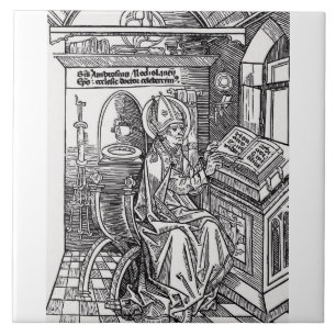 Saint Ambrose von Mailand Fliese