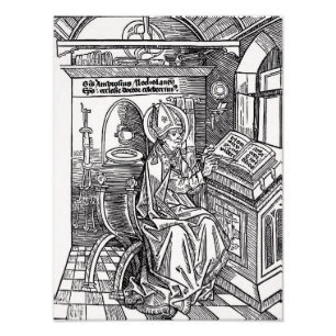 Saint Ambrose von Mailand Fotodruck