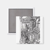 Saint Ambrose von Mailand Magnet (Vorderseite/Rückseite)