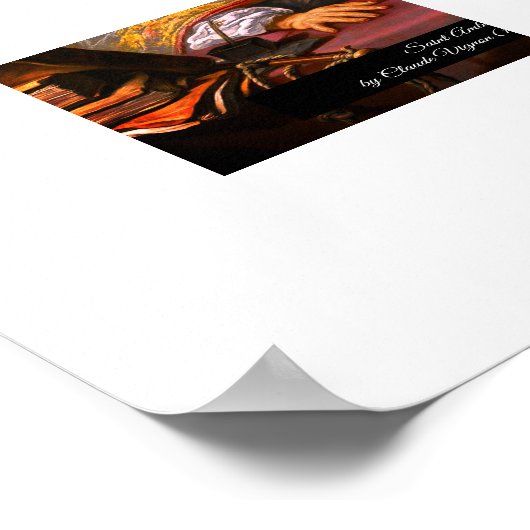 Saint Ambrose von Mailand Poster (Ecke)