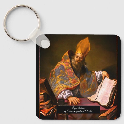 Saint Ambrose von Mailand Schlüsselanhänger (Vorderseite)