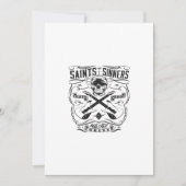 saint and sinners rock n roll forever death proof einladung (Vorderseite)