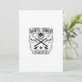 saint and sinners rock n roll forever death proof einladung (Stehend Vorderseite)