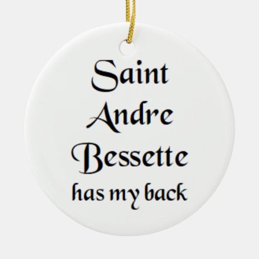 Saint Andre Bessette Tasse Keramik Ornament (Vorne)