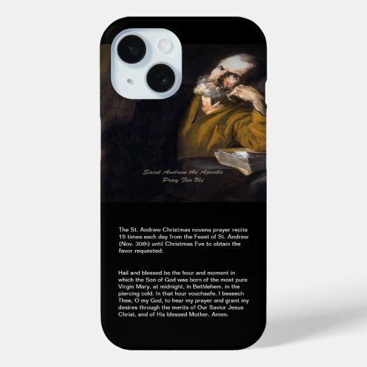 Saint Andrew Christmas Novena Case-Mate iPhone Hülle (Rückseite)