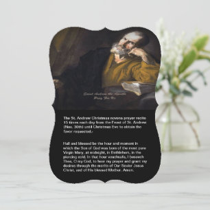 Saint Andrew Christmas Novena Feiertagskarte