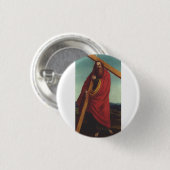 Saint Andrew der Apostel Martyr Button (Vorne & Hinten)