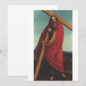 Saint Andrew der Apostel Martyr Einladung (Vorne/Hinten)