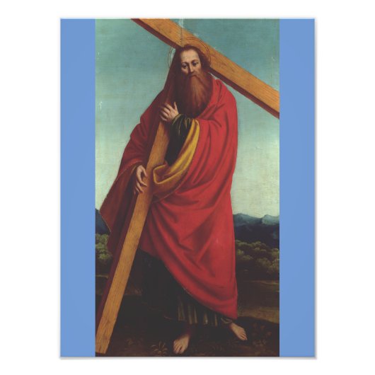 Saint Andrew der Apostel Martyr Fotodruck (Vorne)