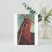 Saint Andrew der Apostel Martyr Postkarte (Stehend Vorderseite)