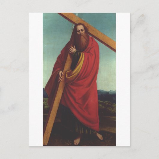 Saint Andrew der Apostel Martyr Postkarte (Vorderseite)