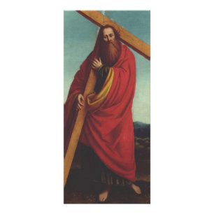 Saint Andrew der Apostel Martyr Werbekarte