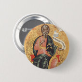Saint Andrew der Apostel Orthodox Ikone Button (Vorne & Hinten)