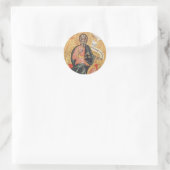 Saint Andrew der Apostel Orthodox Ikone Runder Aufkleber (Tasche)
