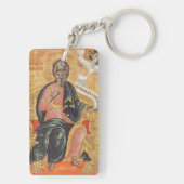 Saint Andrew der Apostel Orthodox Ikone Schlüsselanhänger (Rückseite)