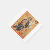 Saint Andrew der Apostel Orthodox Ikone Serviette (Ecke)