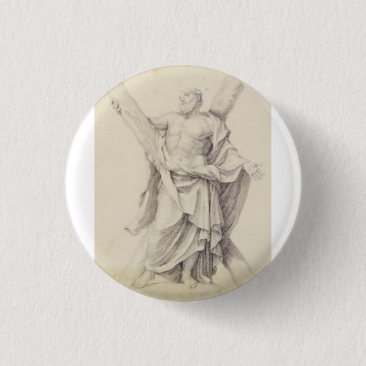 Saint Andrew einer von 12 Aposteln Button (Vorderseite)