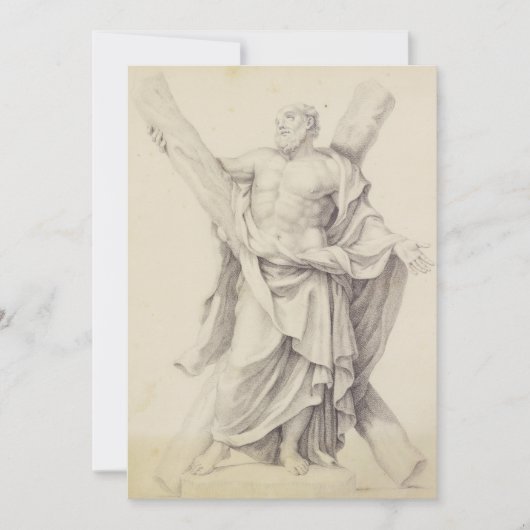 Saint Andrew einer von 12 Aposteln Dankeskarte (Vorderseite)