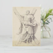 Saint Andrew einer von 12 Aposteln Dankeskarte (Stehend Vorderseite)